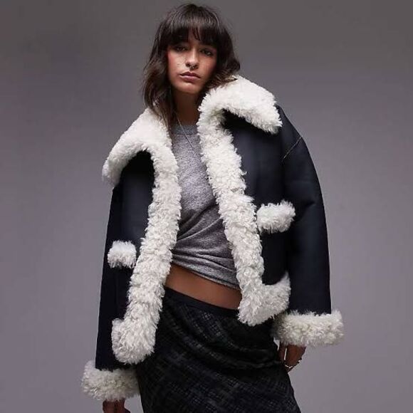 Free People Jackets & Blazers - New Free People Kiki Sherpa Jacket Size S